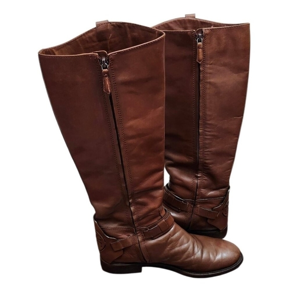 Tory Burch Womens Colton Leather Riding Knee-High Boots 10 - Picture 9 of 13